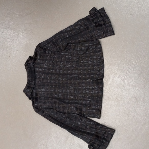 Christopher&Banks Brown,Cropped, 3/4 Length Sleeve Blazer and NYCollection Shirt - Picture 3 of 16